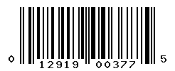 upc 012919003775 barcode image