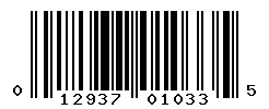 UPC barcode number 012937010335