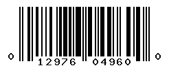 UPC barcode number 012976049600