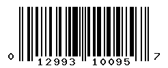 upc 012993100957 barcode image