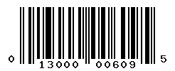 UPC barcode number 013000006095