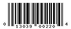 upc 013039002204 barcode image