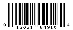 UPC barcode number 013051649104