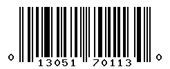 upc 013051701130 barcode image