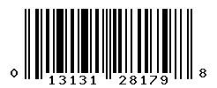 UPC barcode number 013131281798
