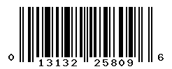 UPC barcode number 013132258096