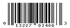 UPC barcode number 013227024063