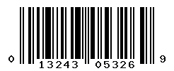 UPC barcode number 013243053269