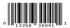 UPC barcode number 013256300411