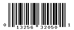 UPC barcode number 013256320501