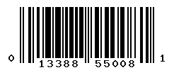 UPC barcode number 013388550081