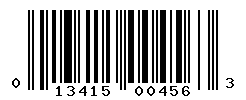 upc 013415004563 barcode image