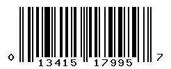 upc 013415179957 barcode image