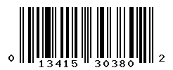 upc 013415303802 barcode image