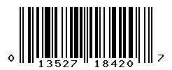 upc 013527184207 barcode image
