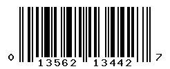 UPC barcode 013562134427