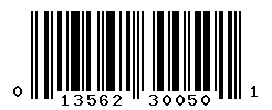 upc 013562300501 barcode image