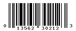 UPC barcode number 013562302123