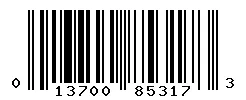 013700853173 barcode