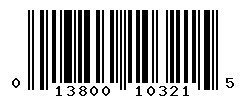 UPC barcode number 013800103215