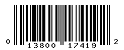 UPC barcode number 013800174192