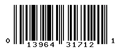UPC barcode 013964317121