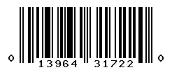 UPC 013964317220 barcode image