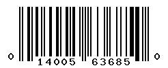 UPC barcode number 014005636850