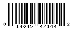 UPC 014045471442 barcode image