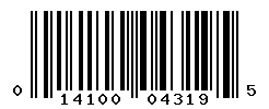 UPC barcode number 014100043195