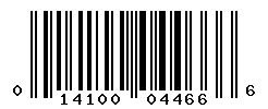 UPC barcode number 014100044666