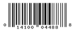 UPC barcode number 014100044888