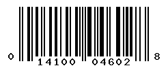 UPC barcode number 014100046028