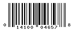 UPC barcode number 014100046578