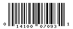 UPC barcode number 014100070931