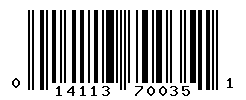 UPC barcode number 014113700351