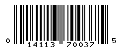 UPC barcode number 014113700375