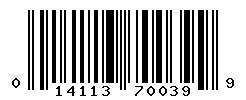 UPC barcode number 014113700399