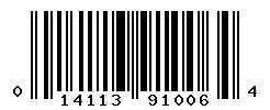 UPC barcode number 014113910064