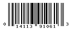 UPC barcode number 014113910613