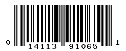 UPC barcode number 014113910651