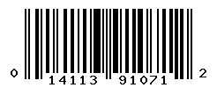 UPC barcode number 014113910712