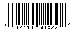 UPC barcode number 014113910729