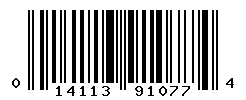 UPC barcode number 014113910774