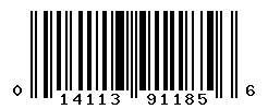 UPC barcode number 014113911856