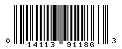 UPC barcode number 014113911863