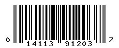 UPC barcode number 014113912037