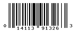 UPC barcode number 014113913263