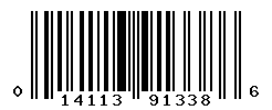 UPC barcode number 014113913386