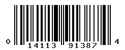 UPC barcode number 014113913874